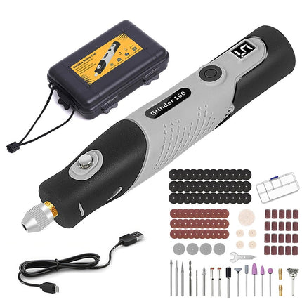 Cordless Rotary Tool 5-Variable Speed Engraver Grinder with 113 Accessories Box