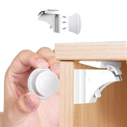 30PCS Magnetic No Drilling Cabinet Drawer Cupboard Baby Kids Safety Locks