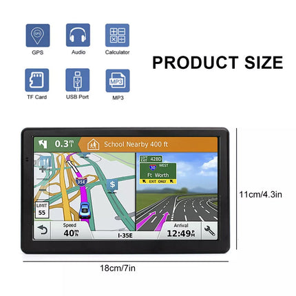 7Inch Portable Truck Car GPS Navigation Lifetime Free AU Map Updates 8G