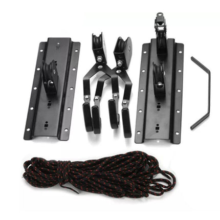 Kayak Hoist Winch Lift Pulley System Cycling Bicycle Garage Shed Ceiling Storage