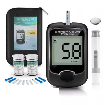 Blood Glucose Monitor Diabetes Testing Kit Blood Sugar Tester With 50 Test Strip