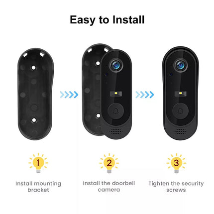 HD Smart Wireless WiFi Video Doorbell Camera Intercom Security Camera Door Bell