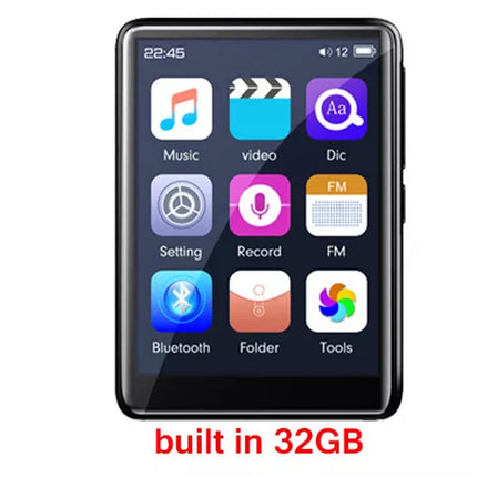 Bluetooth MP4/MP3 Touch Scree HiFi Music Player FM Radio Support 128GB