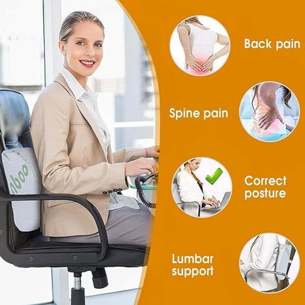 Bamboo Memory Foam Seat /Lower Back Cushion Hip Car Office Posture Coccyx Lumbar
