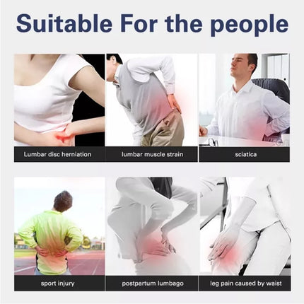 Therapy Lumbar Lower Back Brace Support Belt Sciatica Pain Relief Posture Unisex L