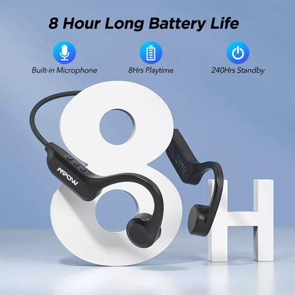 Bone Conduction Wireless Headphones Bluetooth 5.3 Headset Sport Swimming Earbuds