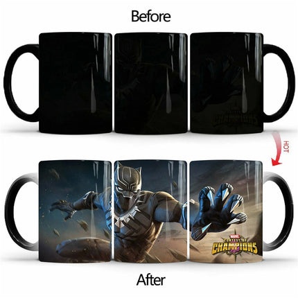 Magic Mugs Colour Changing Mug Novelty Coffee Cups Cup Hot Water 4 Complete Sets
