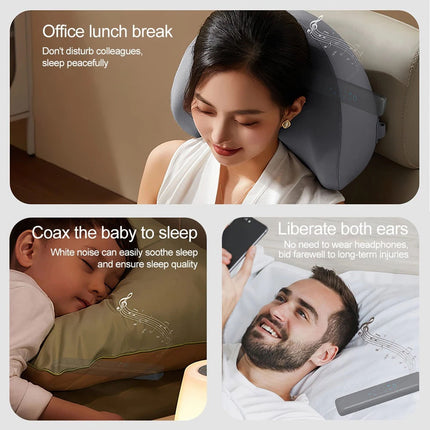 Pillow Speaker Bone Conduction Stereo Bluetooth Sleep Headphones Deep Sleeping