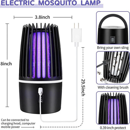 Electric Bug Zapper Rechargeable UV Light Mosquito Insect Trap