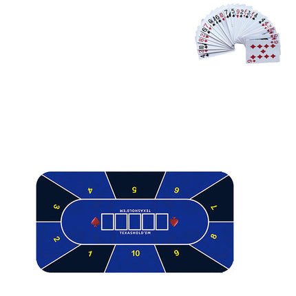 Portable Rubber Poker Mat Table Top Surface Noise Reduction Poker Table Top