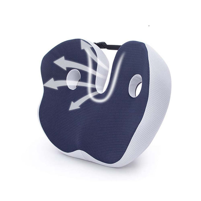 Office Chair Seat Cushion  Breathable Comfortable Pad Support Comfort Pillow Pad Home Use Blue