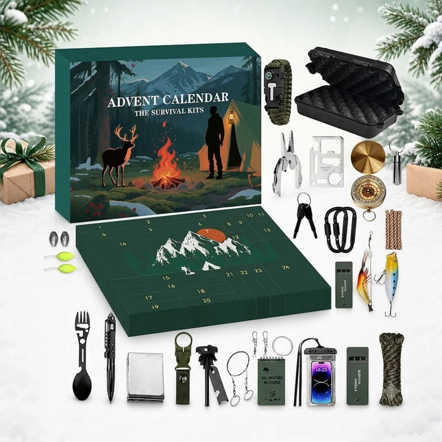 Survival Kit Outdoor Emergency Tools Christmas Gift Idea for Campers