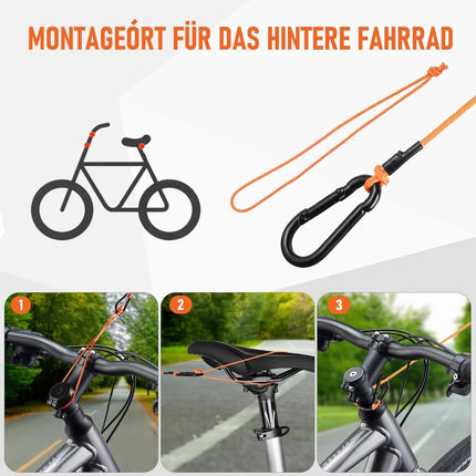Bicycle Tow Rope Mountain Bike Parent-Child Pull Rope Portable Outdoor Tow Rope