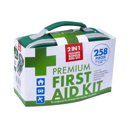 258PCS Value Emergency First Aid Kit Medical Travel Set Workplace Family Safety