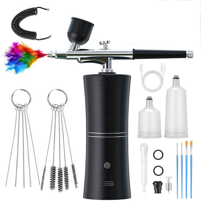 Rechargable Airbrush Kit with Compressor Spray Kit for Nail Art, Cake, Painting