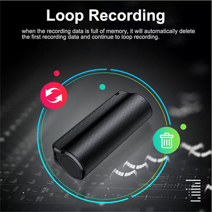 Portable Mini Spy Voice Recorder Audio MP3 Player Sound Recording Device 16G