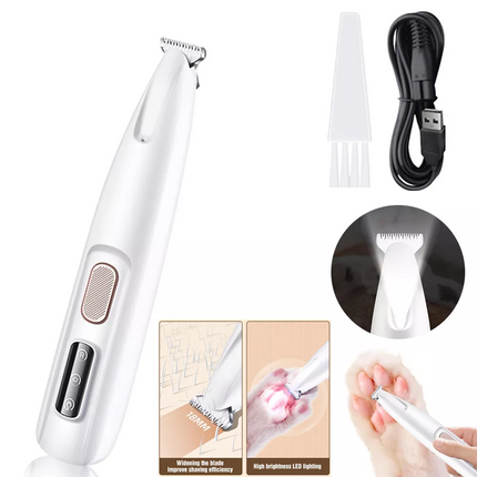 Dog Paw Trimmer Fully Waterproof Pet Hair Trimmer with LED Display Dog Clippers