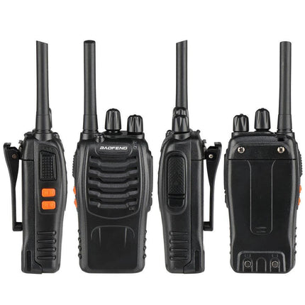2Set Walkie Talkie Band Handheld Earphones Two Way Radio 400-470MHz 1500MAH