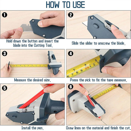 Plaster Board Edger Automatic Drywall Cutting Tool Gypsum Board Cutter Scriber