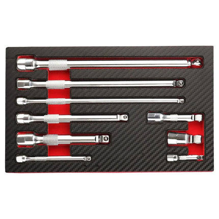 Wobble Extension Set, 9 PCS 1/4 3/8 1/2, Ratchet Extension Set, Socket Adapter
