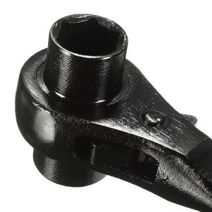 19/24mm Ratchet Podger Spanner Wrench Erecting Scaffold Tool Double Sided Socket