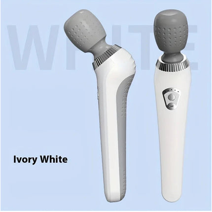 Portable Electric Massage Stick - USB Charging, Full Body Vibration Massager Gun White