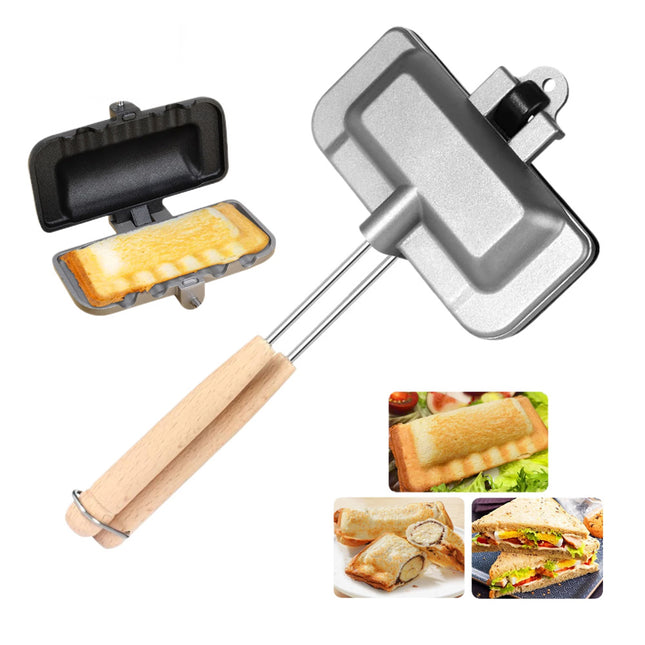 Sandwich Toastie Maker Toaster Machine Breakfast Non-Stick Camping Stove Toaster