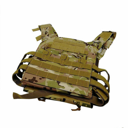 Military Tactical Vest JPC Airsoft Molle Combat Plate Carrier Paintball Hunting Cp Camo