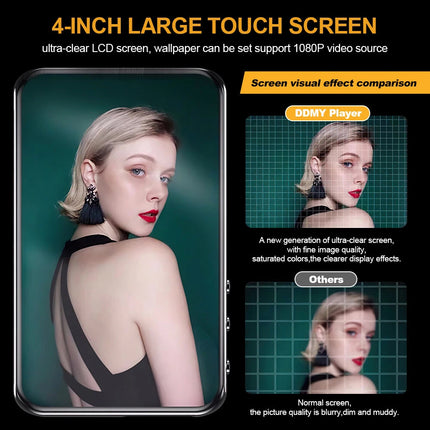 Bluetooth MP4/MP3 Touch Scree HiFi Music Player FM Radio Support 256GB