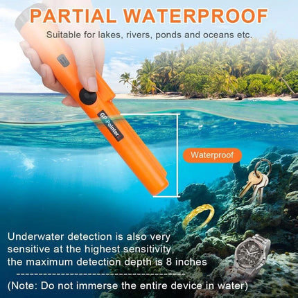 Metal Coins Gold Detector Pinpointer IP66 Waterproof Handheld Pin Pointer Wand