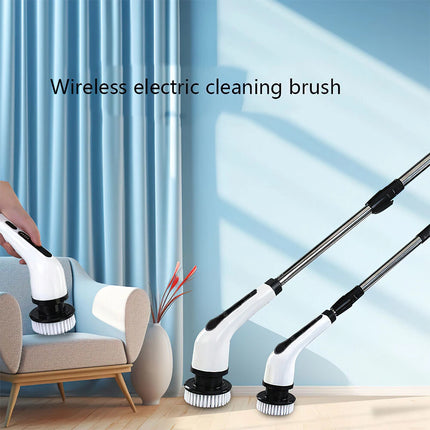 Cordless Electric Scrubber Cleaning Brush with 7 Replaceable Brush Heads