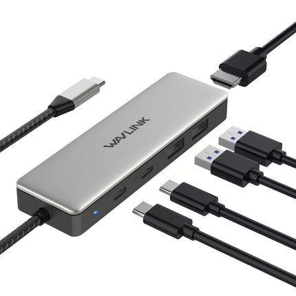 Type C to HDMI USB C Hub 4K HDMI Laptop Docking Station USB A 3.1 10Gbps 125W PD