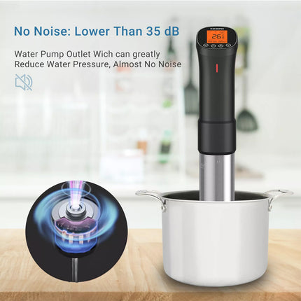 WIFI Sous Vide Culinary Cooker Immersion Circulator ISV-200W Alarm 1000W