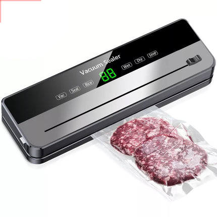 Automatic Vacuum Food Sealer Machine Build-in Cutter Dry Wet Mode & 30 Free Bags Grey