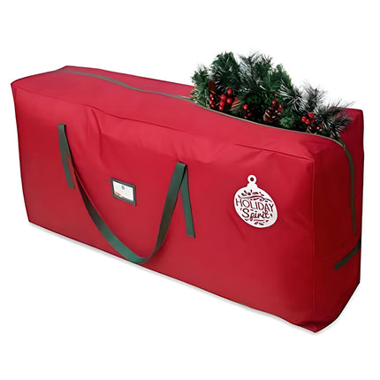 Extra Large Christmas Tree Bag-Durable Oxford Material ,Dual Zipper (red bag【165cm*38cm*76cm】)