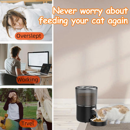 4L Smart Pet Feeder Dog Cat Feeder Wifi APP Control Automatic Food Dispenser