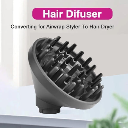 Upgraded Diffuser for Dyson Airwrap Attachments Diffuser Nozzle Converting Tool Grey