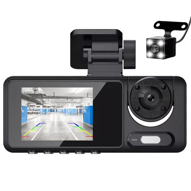 HD 1080P Dash Camera Front and Rear Inside Car DVR Dash Cam Video Recorder 3 Len