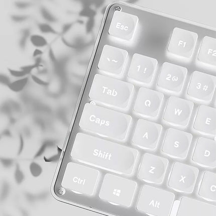 Backlit Gaming Keyboard Full Size 104Keys Silent Membrane USB Wired For PC White
