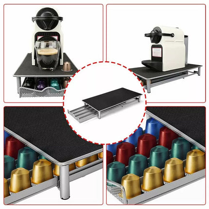For Nespresso 40 Coffee Capsules Pod Holder Stand Dispenser Rack Storage Capsule