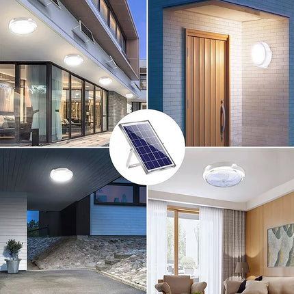 Smart Indoor Solar Ceiling Light Garden Pandent Lamp With Line Corridor Light