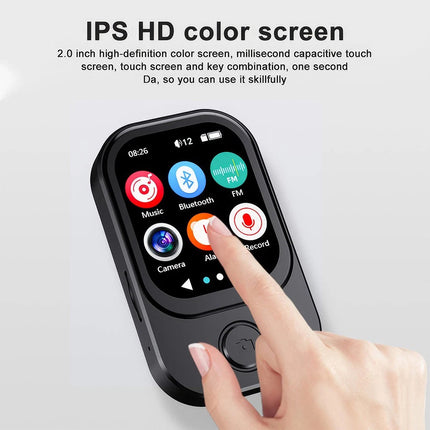 MP3 Player Touch Screen Bluetooth Music Speaker FM Radio Voice Recording W/ Cam