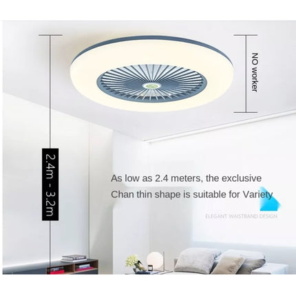 72W LED Ceiling Fan Dimmable Light Adjustable Wind Speed With Smart APP Remote