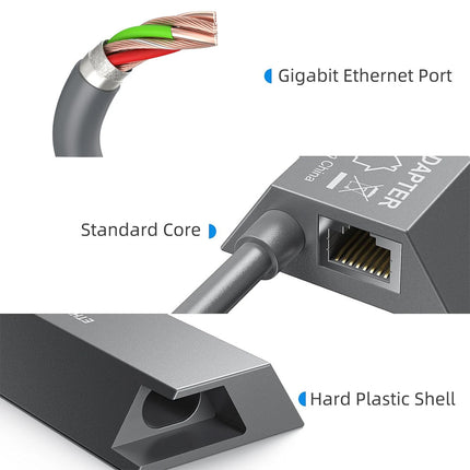 For Starlink Gen 2 V2 Wired Ethernet Adapter Satellite Internet Rectangle Dish