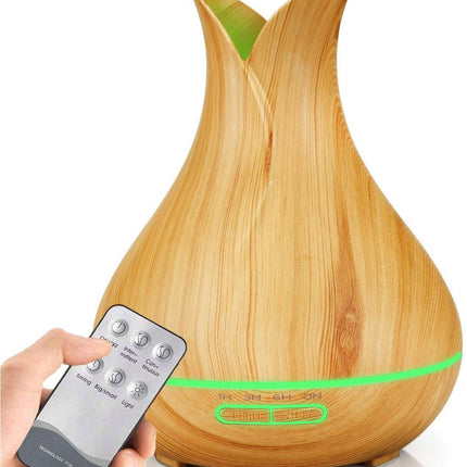 550ml Aromatherapy Diffuser Aroma Essential Oils Air Humidifier Wood Grain Type3 Light Wood Air Diffuser