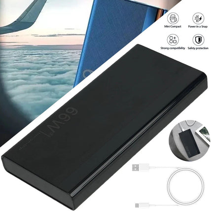 10000mAh Portable Power Bank 66W Fast Charge With LED Display And Dual USB Ports