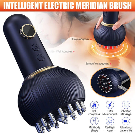 Electric Lymphatic Drainage Machine Meridian Body Massage Brush Microcurrent