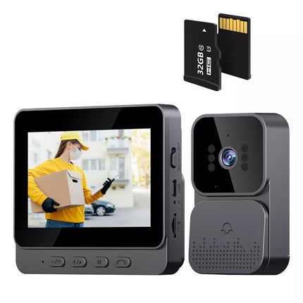 Wireless Video Door Bell WiFi Phone Intercom System with Monitor Doorbell Camera