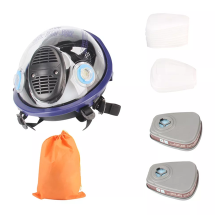 15 IN 1 Gas Mask Full Face Respirator Paint Spray Chemical Facepiece Safety 6800