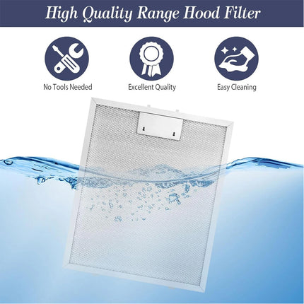 2Pcs 320 x 260mm Cooker Hood Filters Metal Mesh Extractor Vent Filter Universal